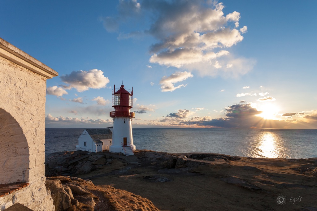 Lindesnes lighthouse, Norway. Lindesnes fyr.